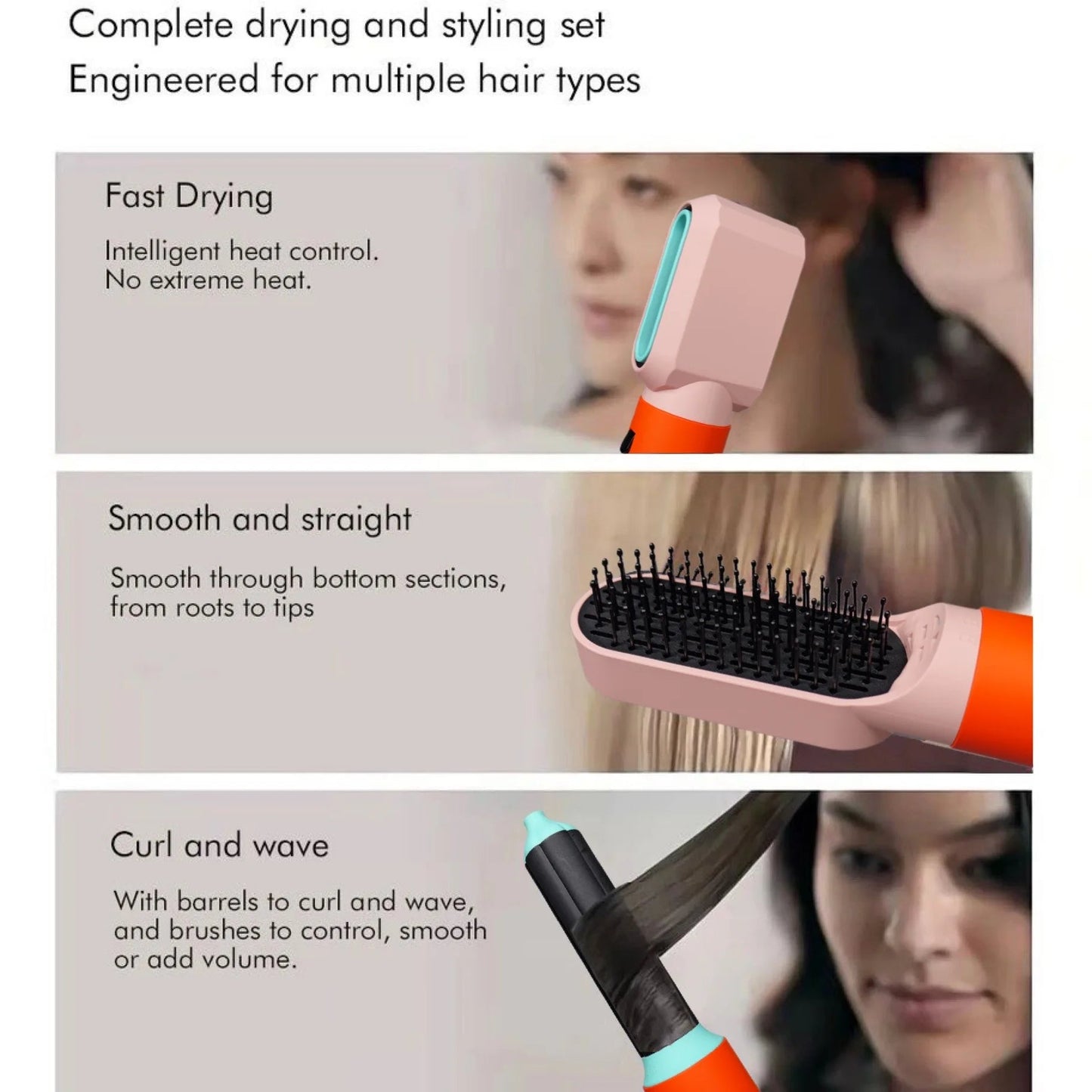 Airwrap | Sèche-cheveux 5-en-1 avec Technologie Coanda
