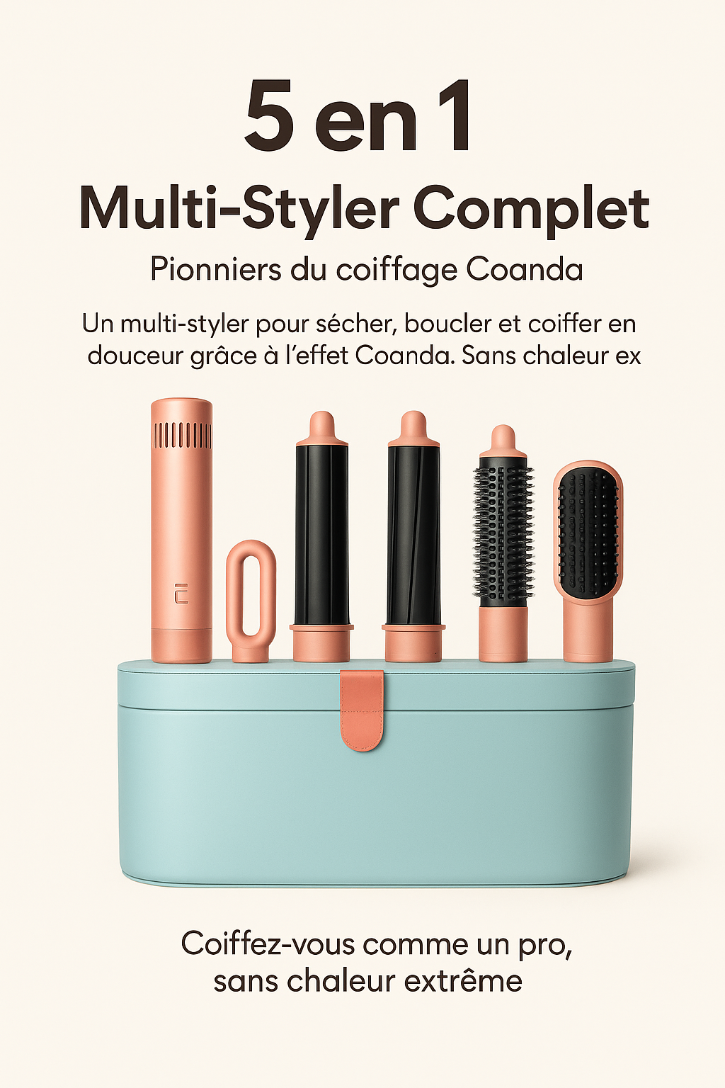 Airwrap | Sèche-cheveux 5-en-1 avec Technologie Coanda