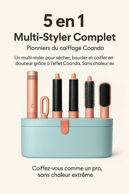Airwrap | Sèche-cheveux 5-en-1 avec Technologie Coanda
